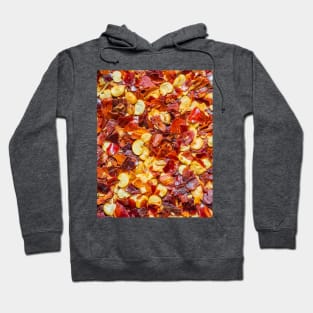 Spicy Red Hot Pepper Chili Flakes Photograph Hoodie